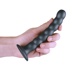 Ouch! Plug Beaded G-Spot M 16.5 x 2.5cm Gris